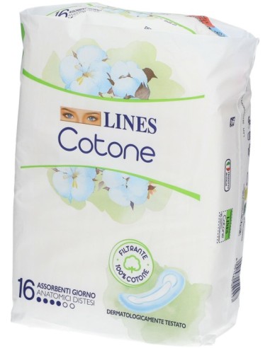 Lines Cotone Anatomico Disteso 16 Pezzi