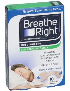 Breathe Right Cerotti Nasali Aromi Balsamici 10 Pezzi