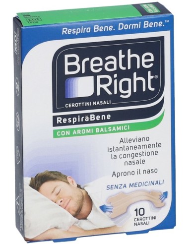 Breathe Right Cerotti Nasali Aromi Balsamici 10...