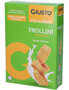 Giusto Senza Glutine Biscotti Frollini Semplici 250g