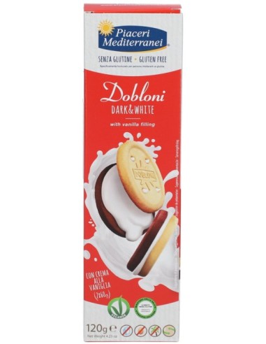 Piaceri Mediterranei Dobloni Dark e White 120g