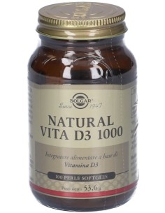 Solgar Natural Vita D3 1000 100 Perle