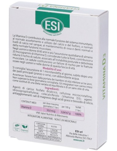 Esi Multicomplex Vitamina D3 30 Tavolette