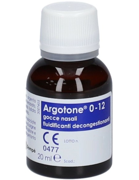 Argotone 0-12 Gocce Nasali Fluidificanti Decongestionanti 20ml