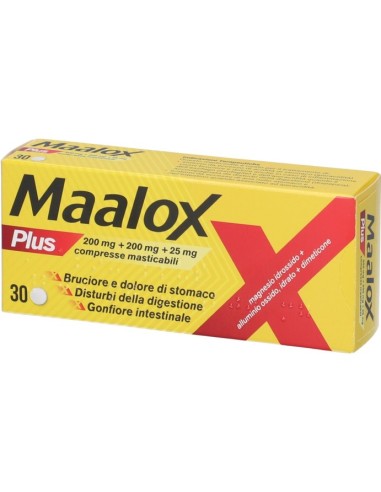 Maalox Plus 30 Compresse Masticabili