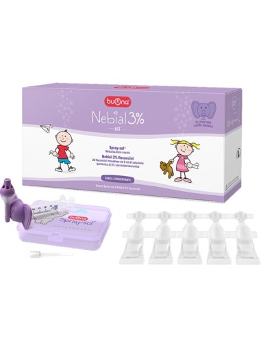 Buona Nebial 3% Kit Soluzione Ipertonica Acido...
