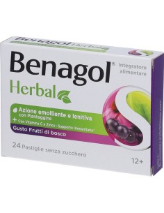 Benagol Herbal Frutti di Bosco 24 Pastiglie