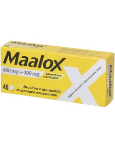 Maalox 40 Compresse Masticabili 400mg+400mg