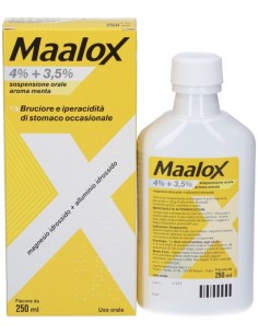 Maalox 4%+3,5% Sospensione Orale Aroma Menta 250ml