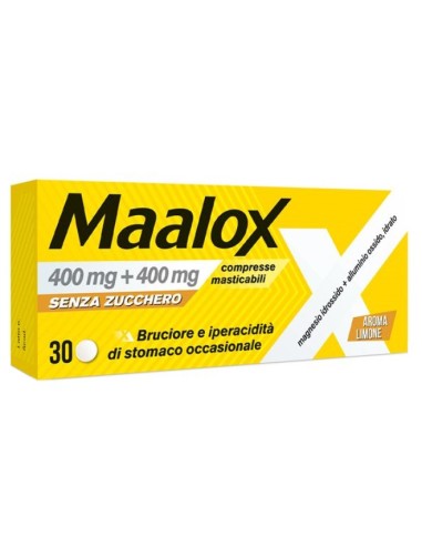Maalox Senza Zucchero 30 Compresse Masticabili...