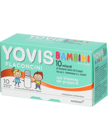 Yovis Bambini Flaconcini Fragola 10x10ml