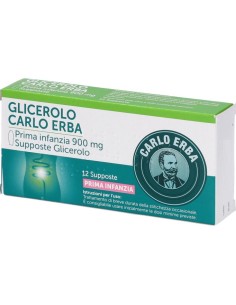 Glicerolo Prima Infanzia 12 Supposte Glicerina 900mg