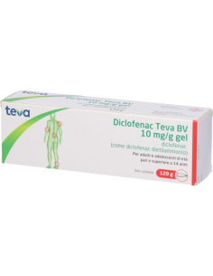 Diclofenac Teva Gel 10Mg/g Gel 120g