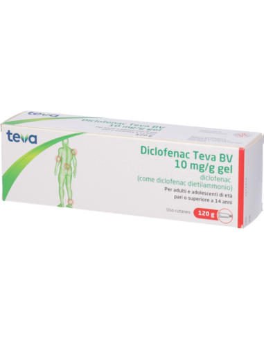 Diclofenac Teva Gel 10Mg/g Gel 120g