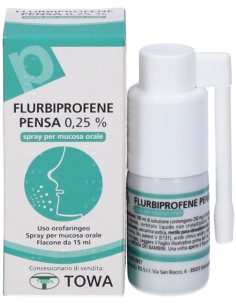 Flurbiprofene Pensa Spray Mucosa Orale 0,25% 15ml