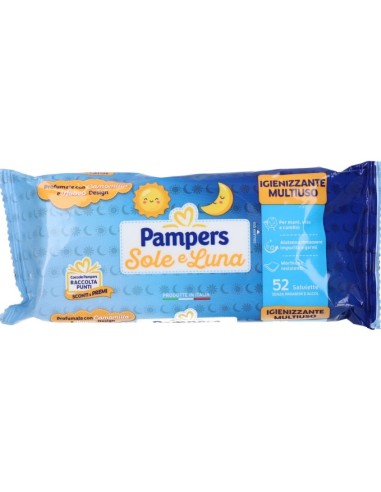 Pampers Wipes Sole e Luna 52 Pezzi
