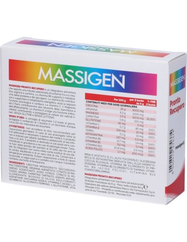 Massigen Pronto Recupero 14 Bustine 6g