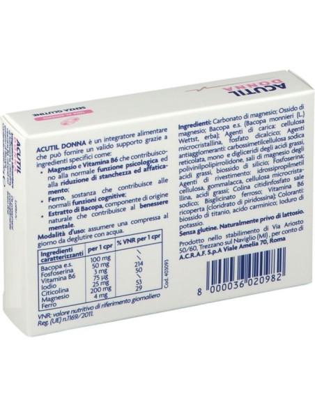 Acutil Donna 20 Compresse