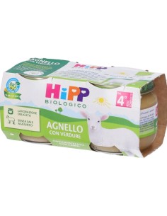 Hipp Bio Omogeneizzato Agnello con Verdure 2x80g
