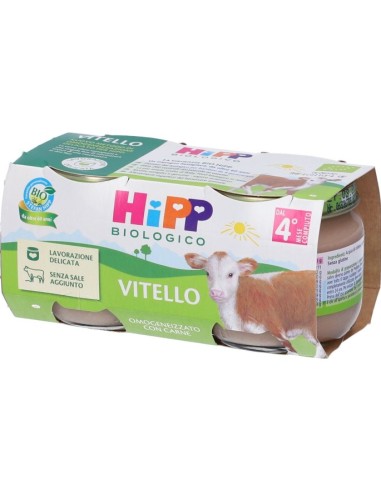 Hipp Bio Omogeneizzato Vitello 2x80g
