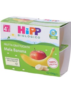Hipp Bio Frutta Grattugiata Mela Banana 4x100g