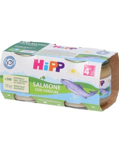 Hipp Omogeneizzato Salmone con Verdure 2x80g