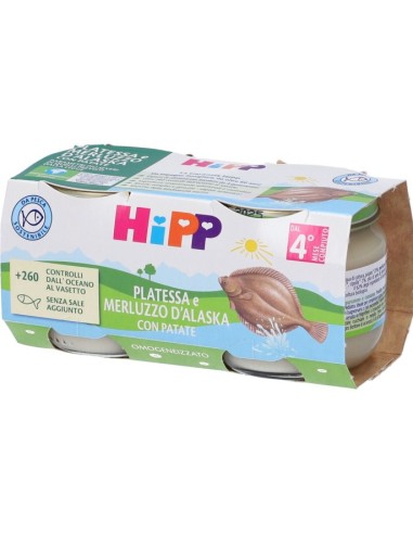 Hipp Bio Omogeneizzato Platessa e Merluzzo...
