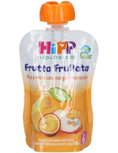 Hipp Bio Frutta Frullata Pera Mela con Mango e Maracuja 90g
