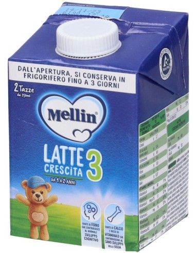Mellin 3 Latte Crescita Liquido 1-2 Anni 500ml