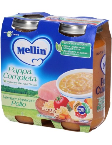 Mellin Pappa Completa Pollo 2x250g