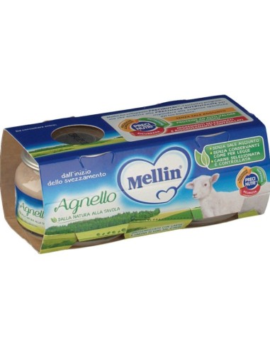 Mellin Omogeneizzato Agnello 2x80g