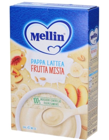 Mellin Pappa Lattea Frutta Mista 250g