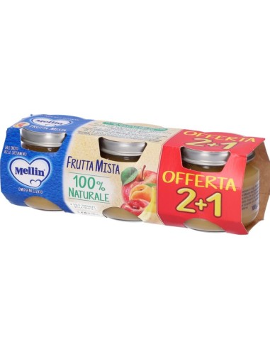 Mellin Omogeneizzato Frutta Mix 3x100g