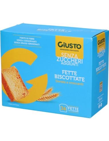 GIUSTO SENZA ZUCCHERO FETTE BISCOTTATE 300 G
