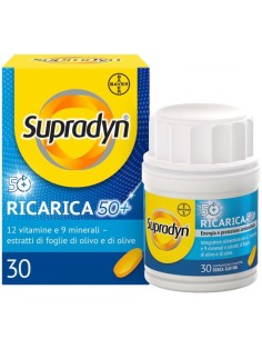 Supradyn Ricarica 50+ Gusto Arancia 30 Compresse Rivestite