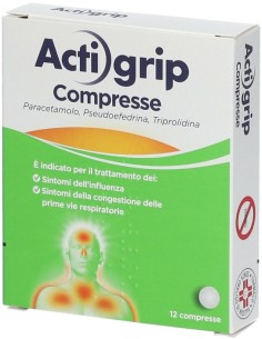 Actigrip 12 Compresse 2,5 + 60 + 500mg