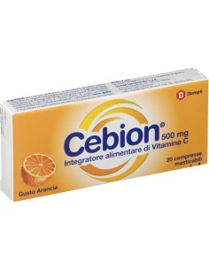 Cebion Vitamina C Masticabile 500mg Arancia 20 Compresse