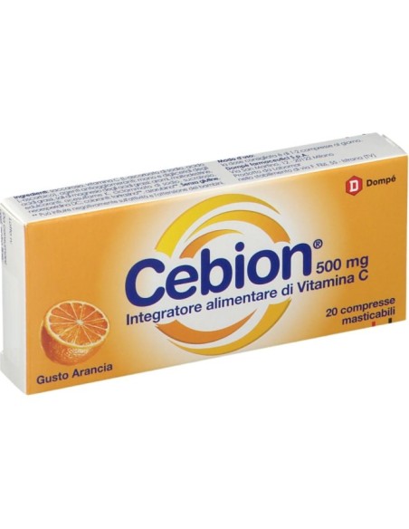 Cebion Vitamina C Masticabile 500mg Arancia 20 Compresse