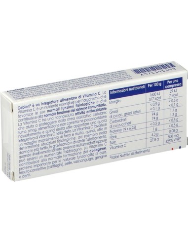 Cebion Vitamina C Masticabile 500mg Arancia 20...