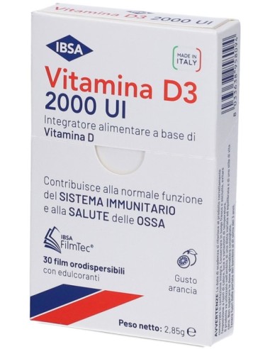 Ibsa Vitamina D3 2000UI 30 Film Orodispersibili