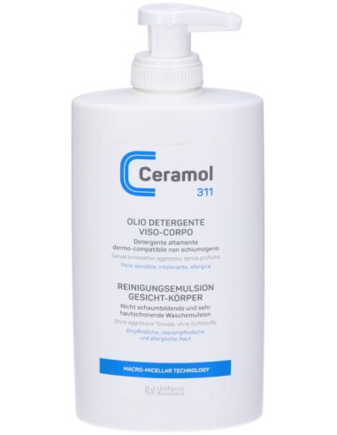 Ceramol 311 Olio Detergente Viso/Corpo 400ml