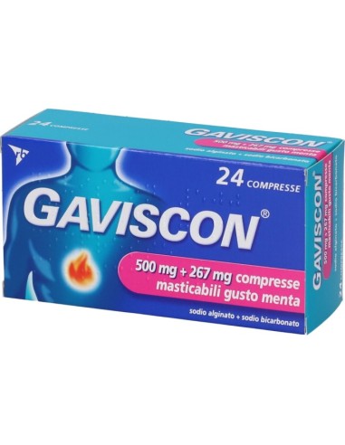 Gaviscon 500+267mg 24 Compresse Masticabili...