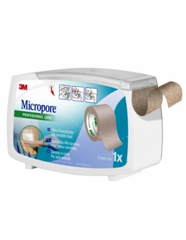 CEROTTO IN CARTA MICROPORE SURGICAL TAPE TAN...