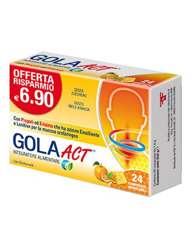 GOLA ACT MIELE ARANCIA 24 COMPRESSE OROSOLUBILI