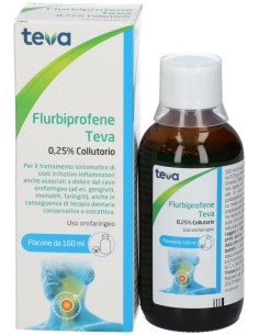 Flurbiprofene Teva Collutorio 160ml