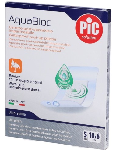Cerotto Pic AquaBloc Sterile 10x6cm 5 Pezzi