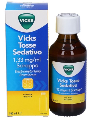 Vicks Tosse Sedativo Sciroppo con Miele 180ml...