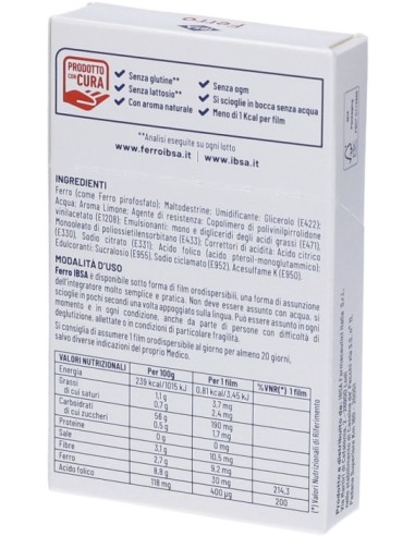 Ibsa Ferro 20 Film Orodispersibili