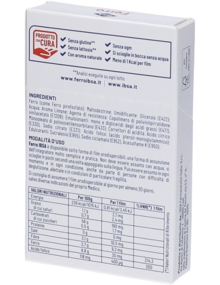 Ibsa Ferro 20 Film Orodispersibili