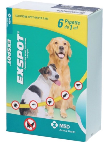 Exspot Spot-On Soluzione 6 Pipette 1ml 715mg/ml...